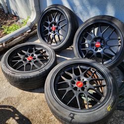 BBS RG-R Wheels Rims 5x100 18x8.5 +35 Volk Work  Ssr