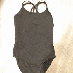 Girls Black Leotard Size 8