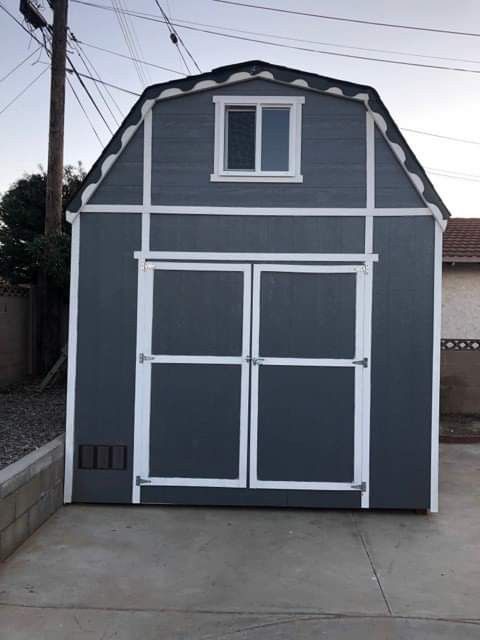 10x12x12 High Barn Style Shed With A Window And A Loft New Installed Price $3700