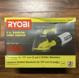 Ryobi 2.6 Amp Corded 5 in. Random Orbital Power Sander.
