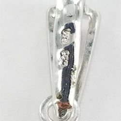 Women's Sterling Silver 925 Charm / Pendant with White Stones . #82553