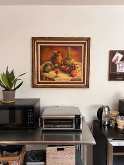 Framed Still Life Oil Painting