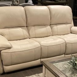 Brand New Valencia Leather Sofa 