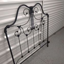 Antique Metal Queen Headboard 