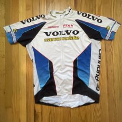 Vintage Cannondale Cycling Jersey Mens XXL White Volvo Team 3/4 Zip BIKE 90s