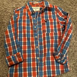 Boys Plaid Abercrombie Shirt Size XL 