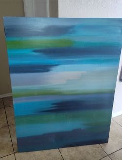 43" x 36" Middle of Nowhere Sarah Brooke Aquatic Canvas Painting Wall Art