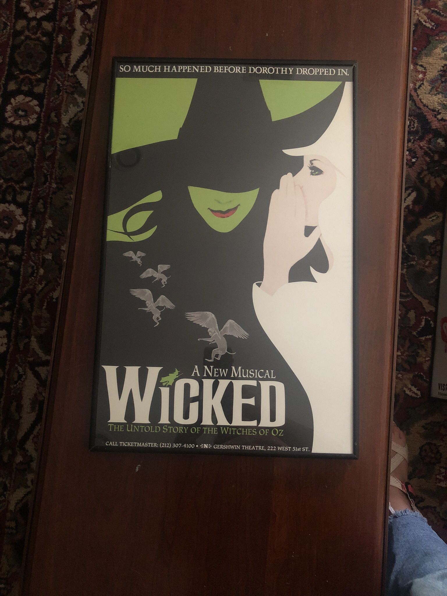 Wicked The Musical *OFFICIAL BROADWAY POSTER* 22 x 14