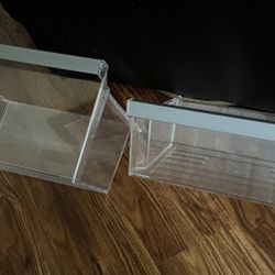 Whirlpool Refrigerator Crisper Drawer And Meat Drawer W10899448 / W10899435 2pcs