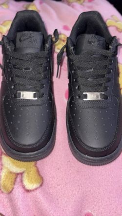 Black Air Force 1s- Size 6 1/2