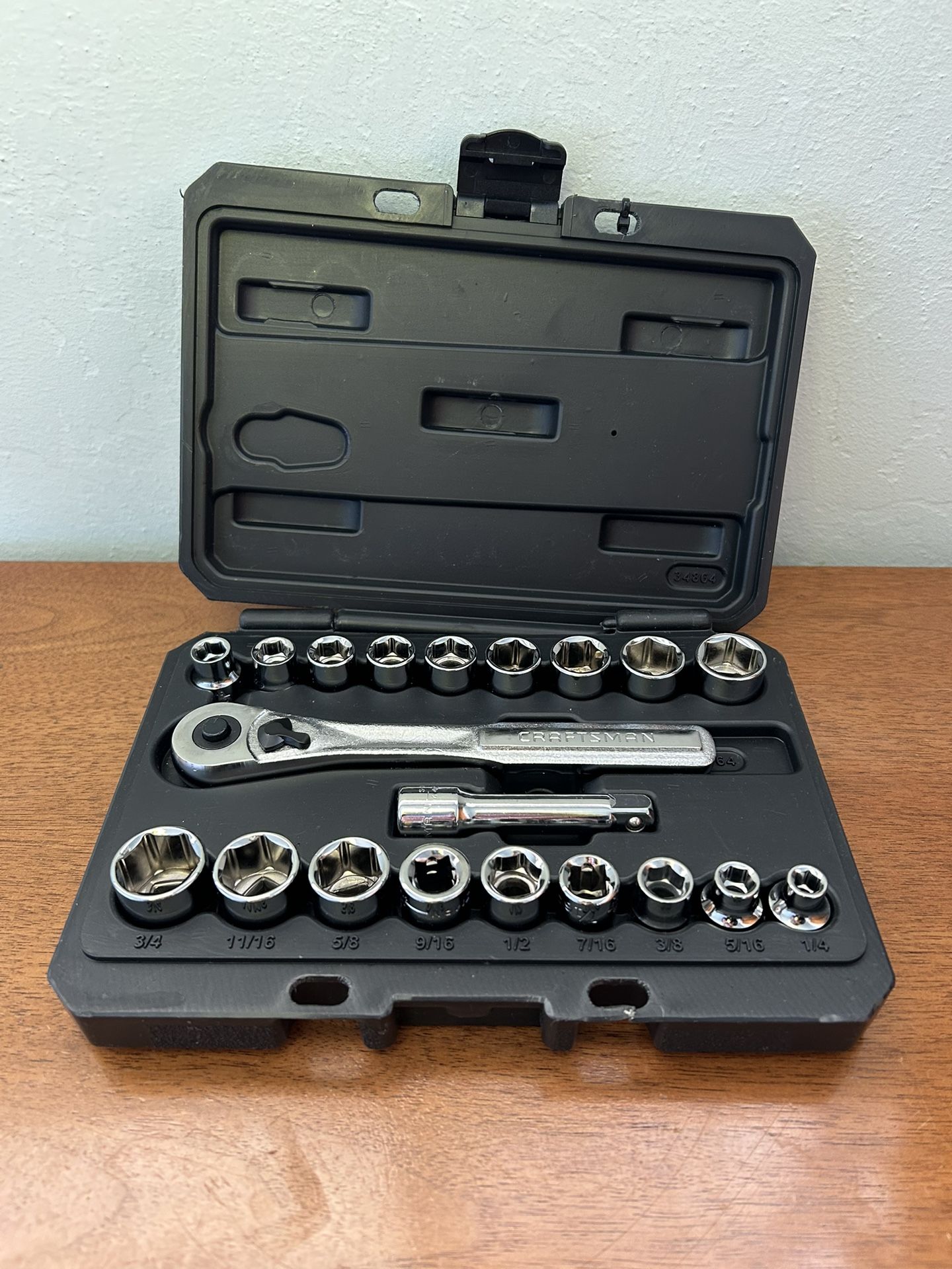 20 Piece Socket Wrench Set By Craftsman