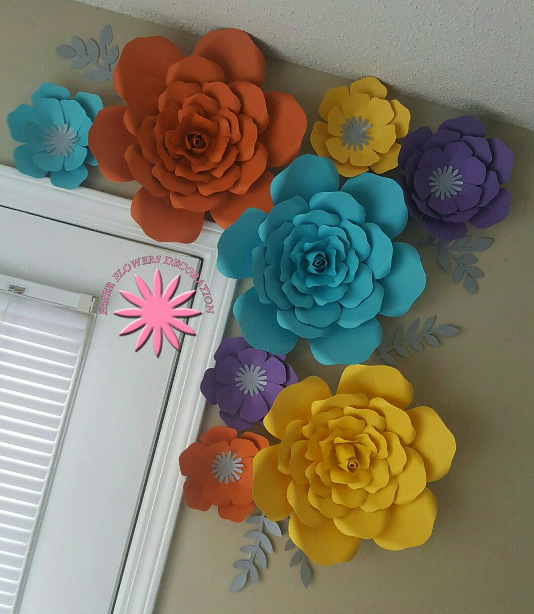 Paper flowers decoration