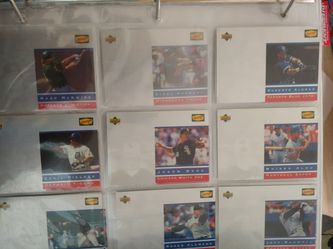 1995 Upper Deck Denny's baseball cards. Not complete set