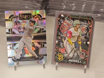 Jackson merrill select silver prizm and holiday silver rookie cards