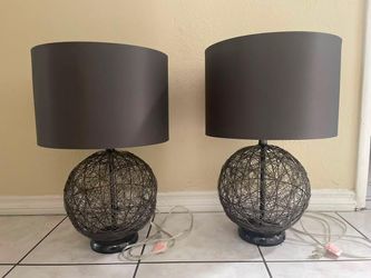 Set of Gray Lamps