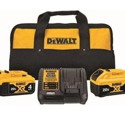 DEWALT

20V MAX XR Premium Lithium-Ion 6.0Ah and 4.0Ah Starter Kit

