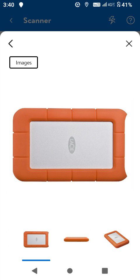 LaCie Rugged Mini 2 TB Portable External Hard Drive LAC(contact info removed)