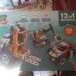 MOBIUS Toys 12-in-1 STEM Construction Kit - 152-Piece Building Set for Kids Ages 4-12 -