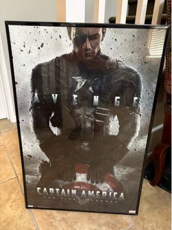 Captain America Framed Poster