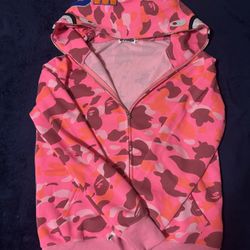 Pink Bape Camo Hoodie