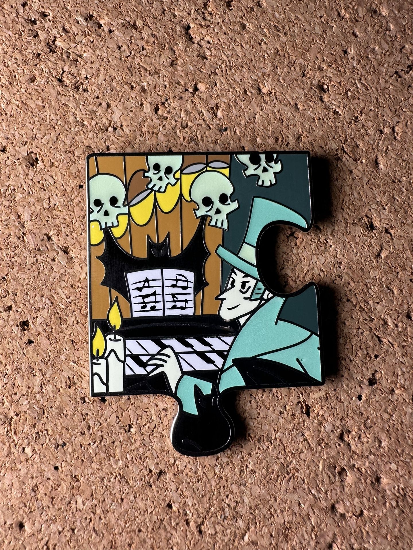 Disney Pin ORGAN Haunted Mansion Character Connection Mystery Puzzle LE 650