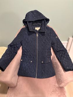 Michael Kors Women’s Quilted Jacket Coat w/ Removable Hood - Size Small
