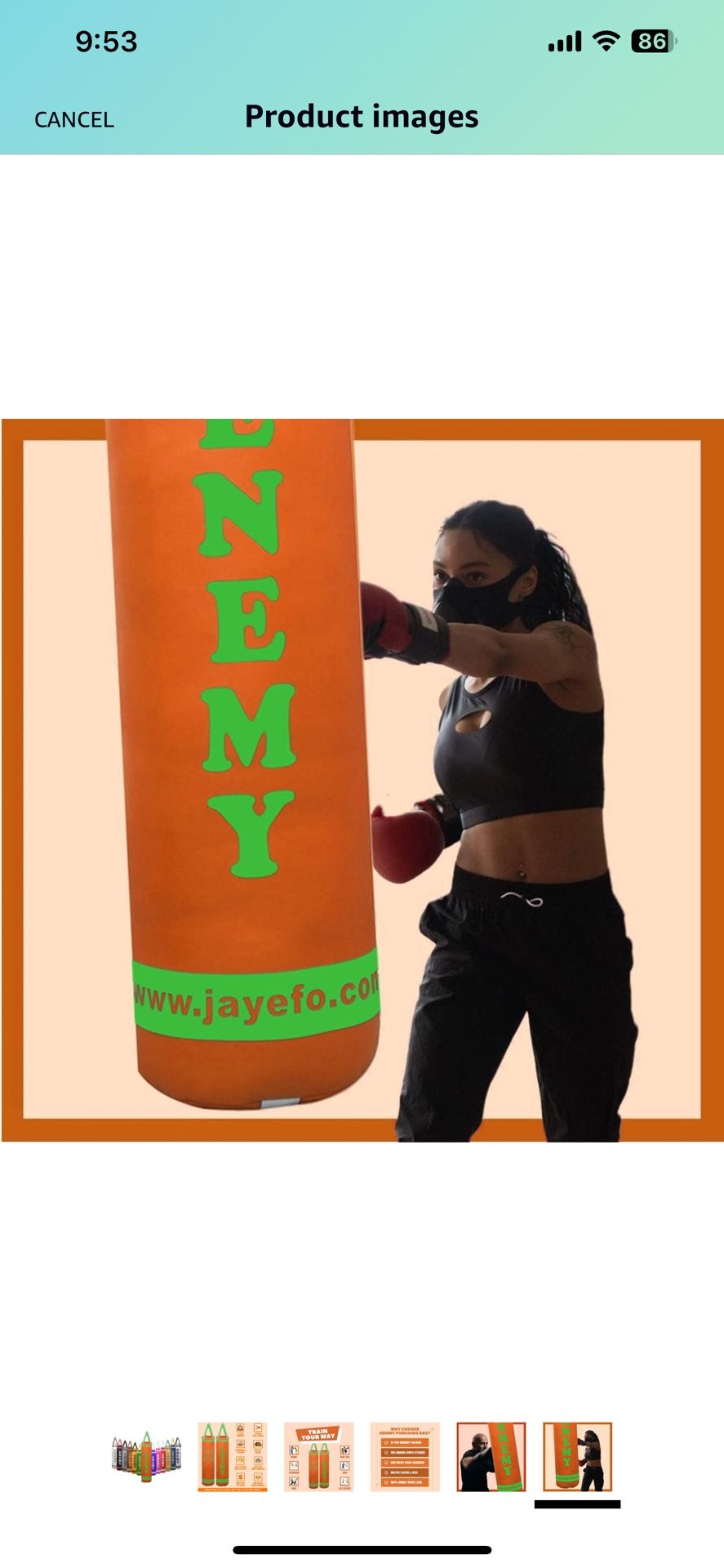 Punching Bag ( Fill With Beach Sand)