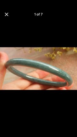 Elegant Green bangle Certificate Jadeite luck Bangle Bracelet 65mm 8 inches
