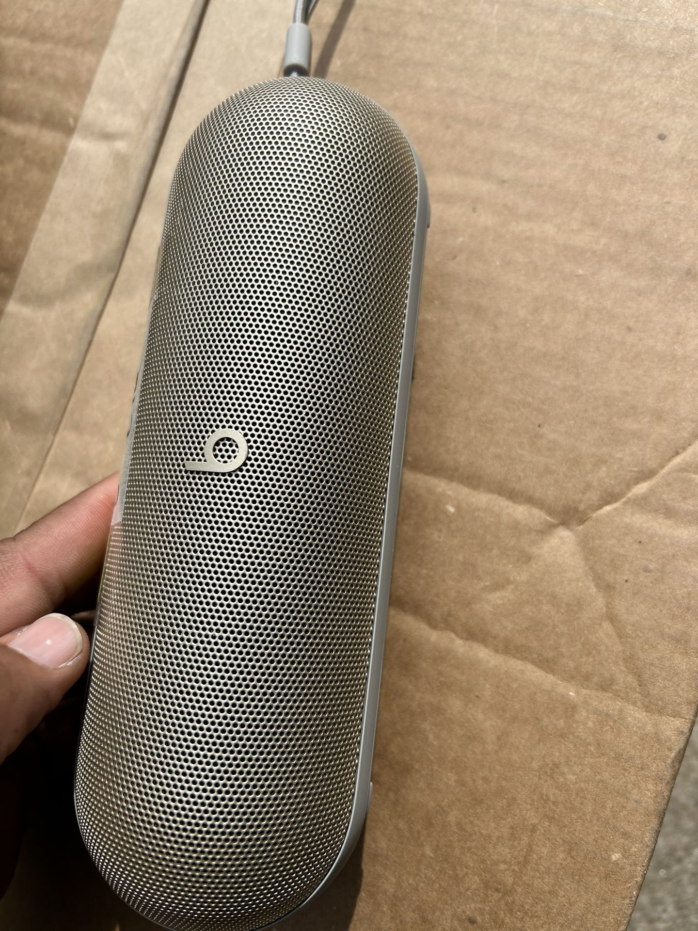Beats - Pill Portable Wireless Bluetooth Speaker and Portable Charger - Champagne Gold Model:MW463LL/A. This is pretty much new. Comes as shown, Best