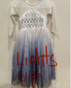Disney Frozen Elsa Girls Light-Up Dress