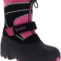 NEW Size 9 Toddler Girl Kid Boy Youth Insulated Winter Snow Boots Dual Closure Blizzard Built for Comfort