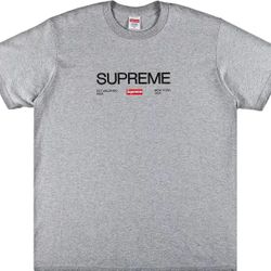 Supreme Tee Shirt “Est. 1994” Heather Grey Small