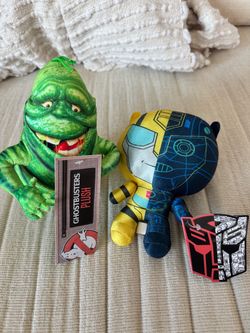 Transformers & Ghostbusters Plush Toys NEW Tags On NWT