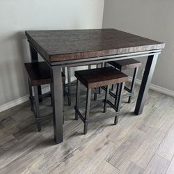 Wood And Metal Table For Sale