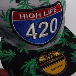 High Life 420 Snap Back Hat