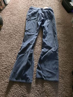 LEVI STRAUSS 501 Levis Red Tab Riveted Button Fly blue grey corduroy Jeans made in the usa
