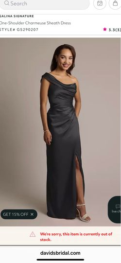 Black Formal Dress-David's Bridal