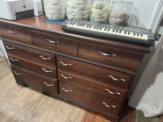 (2) Vaughn bassett Dressers Chest If Drawers Entry Way Table Kitchen 60" + Tall Matching (color) Dresser