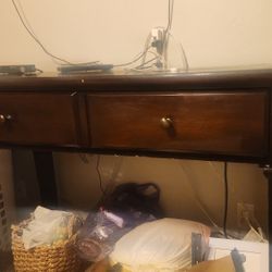 Heavy Console Table with USB and Electrical Outlet