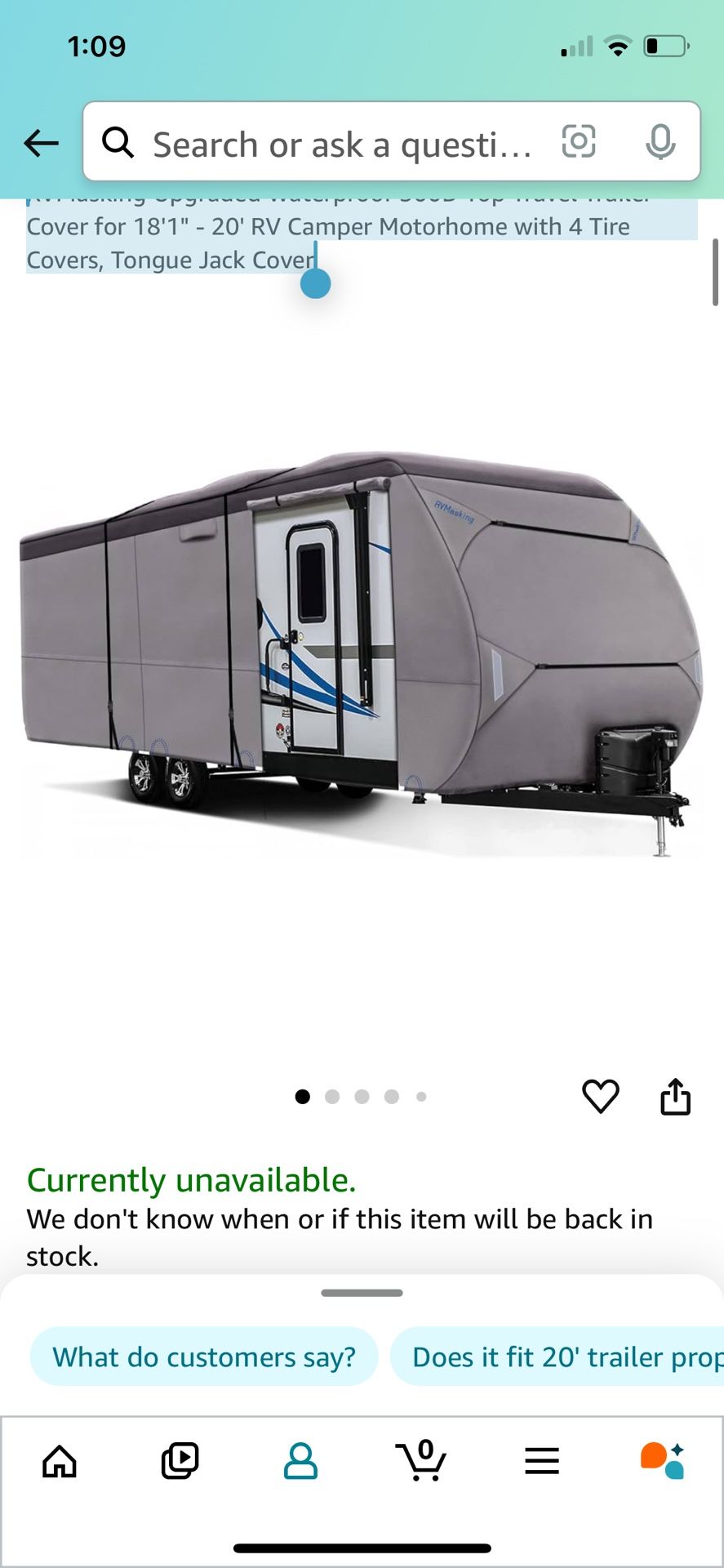 RV All Weather Cover