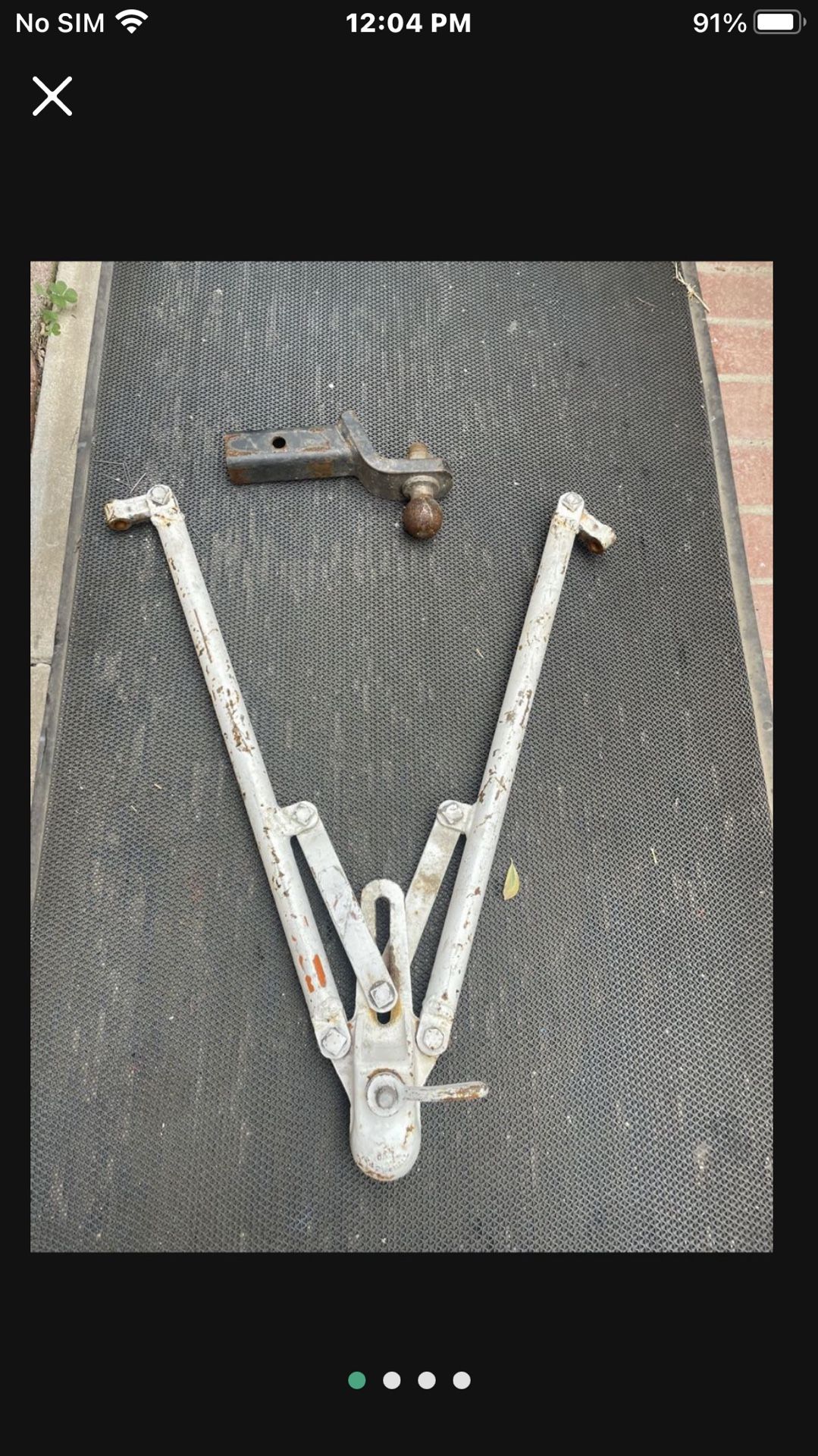 Tow Bar Very Solid Ex U-Haul Rental Heavy Duty $250