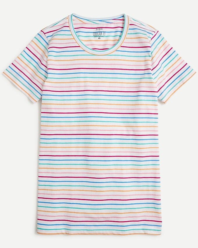 J. CREW rainbow collector t tee shirt top short Sleeve womens size s small