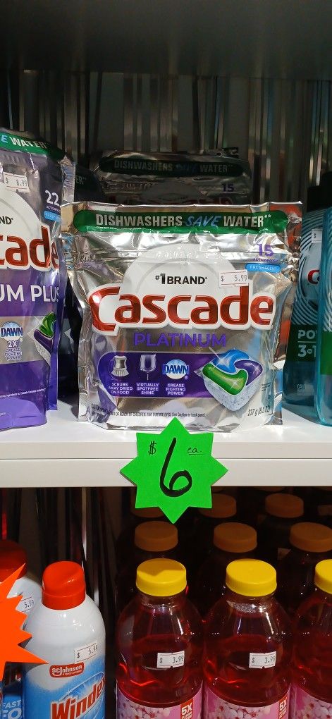 Dish Washing Pods (Cascade 15 Count)