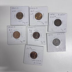 Wheat And Indian Cents 