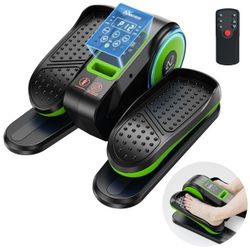 Ancheer Under Desk Elliptical Machine for Seniors & Adults, Compact Seated Leg Exerciser with Remote Control, 100% Pre-Assembled