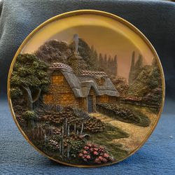 Cottage Scene Decorative Plate