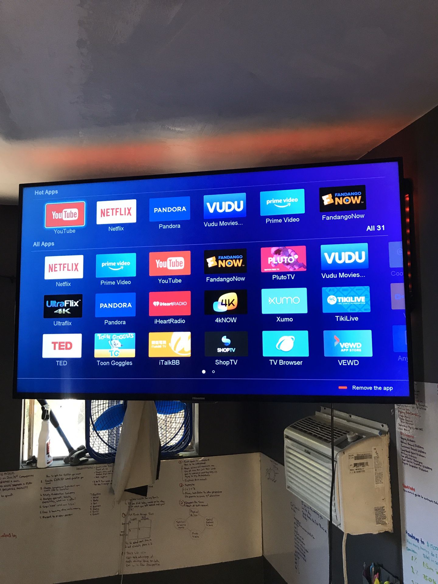 55 inch smart tv with full motion wall mount