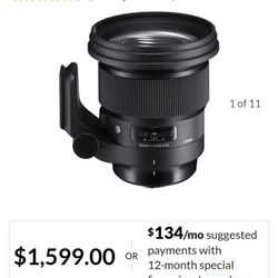 Sigma 105mm 1.4  SONY E MOUNT
