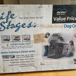 Life Stages Double Door Dog Crate
