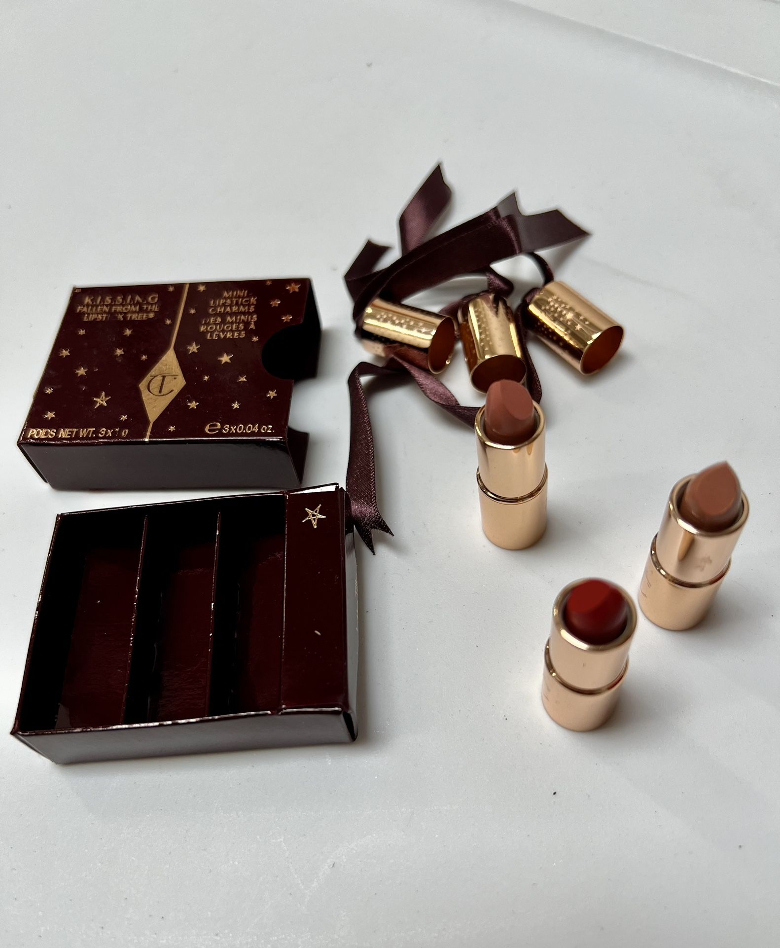 Charlotte Tilbury 3 Mini Matte Revolution Lipsticks Trio So Marilyn Penelope NIB